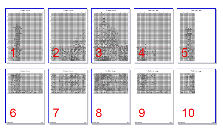 Stitching Jules Design Cross Stitch Pattern Taj Mahal India Cross Stitch Pattern