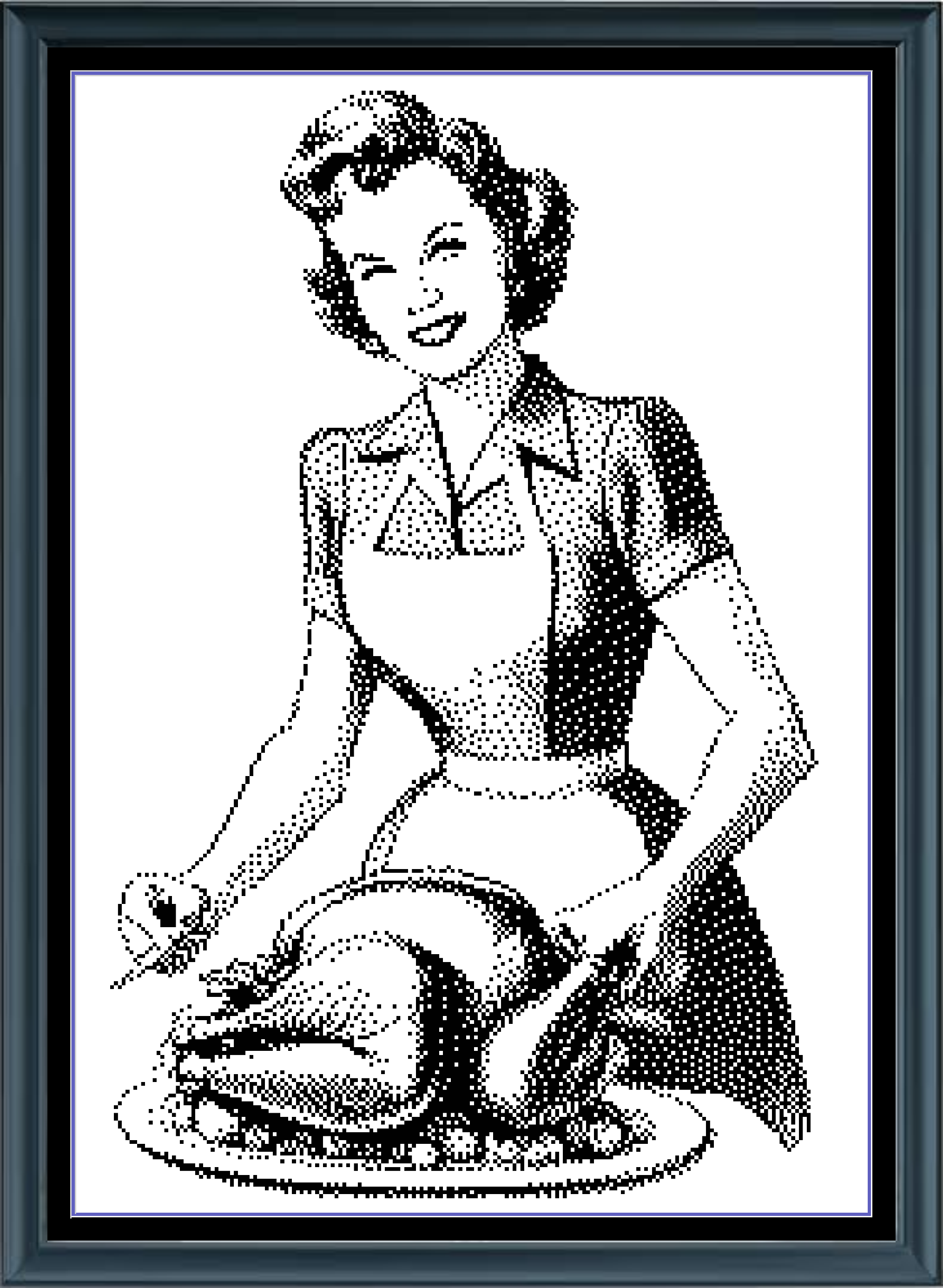 Stitching Jules Design Cross Stitch Pattern Thanksgiving Turkey Vintage Mom Housewife Monochrome Counted Cross Stitch Pattern Digital Download