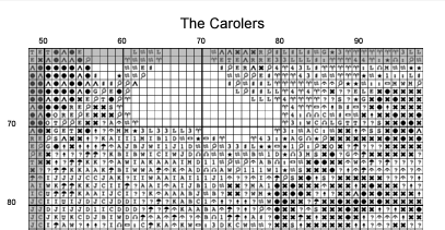 Stitching Jules Design Cross Stitch Pattern The Carolers Christmas Singers Counted Cross Stitch Pattern | Victorian Art | Instant Download PDF