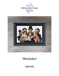 Thumbnail for Stitching Jules Design Cross Stitch Pattern The Carolers Christmas Singers Counted Cross Stitch Pattern | Victorian Art | Instant Download PDF