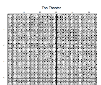 Stitching Jules Design Cross Stitch Pattern Theater Cross Stitch Pattern | Greyscale Cross Stitch Pattern | Digital PDF Download And Physical Pattern Options