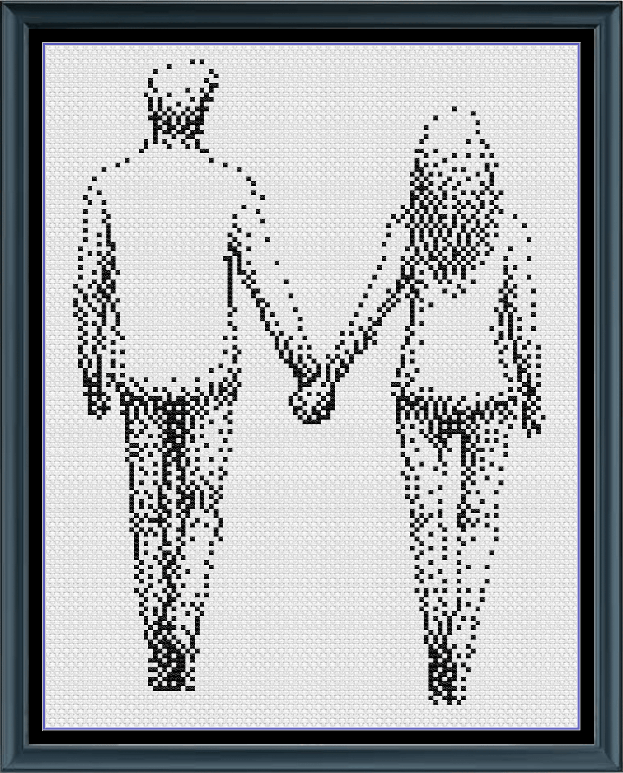 Stitching Jules Design Cross Stitch Pattern Together Mini Monochrome