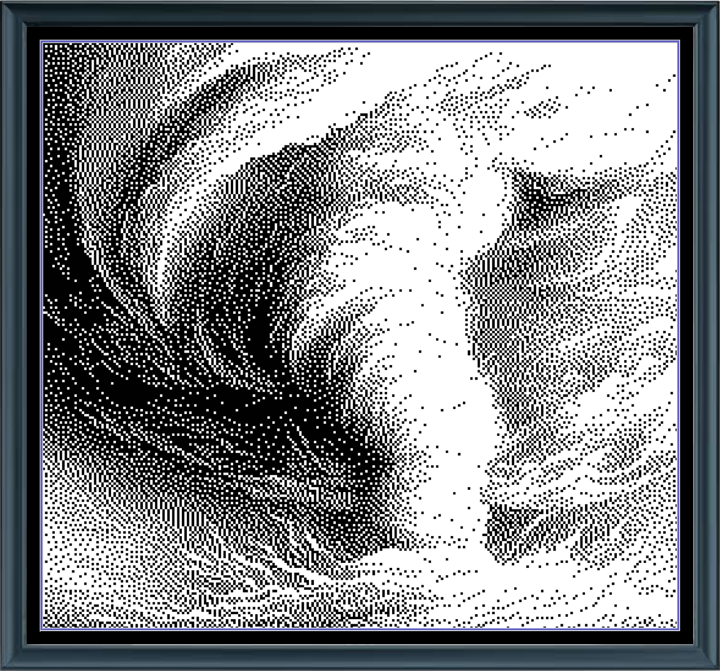 Stitching Jules Design Cross Stitch Pattern Tornado Storm Chaser Monochrome Blackwork Counted Cross Stitch Pattern Digital Download