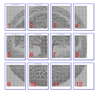 Thumbnail for Stitching Jules Design Cross Stitch Pattern Tree Of Life Yggdrasil Cross Stitch Pattern Instant PDF Download