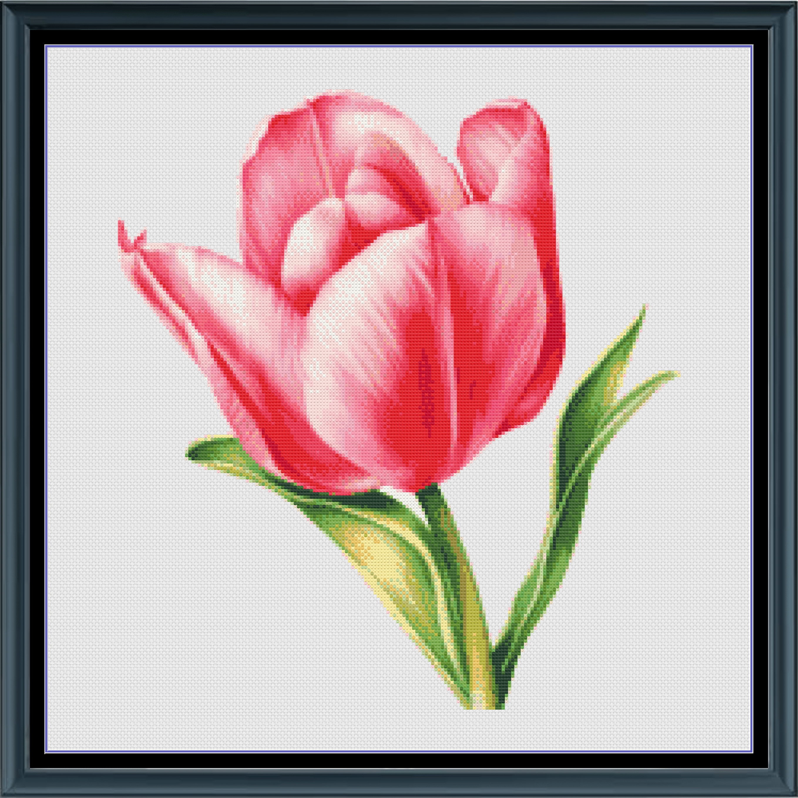 Stitching Jules Design Cross Stitch Pattern Tulip Flower Garden Floral Counted Cross-Stitch Pattern (Digital Download)