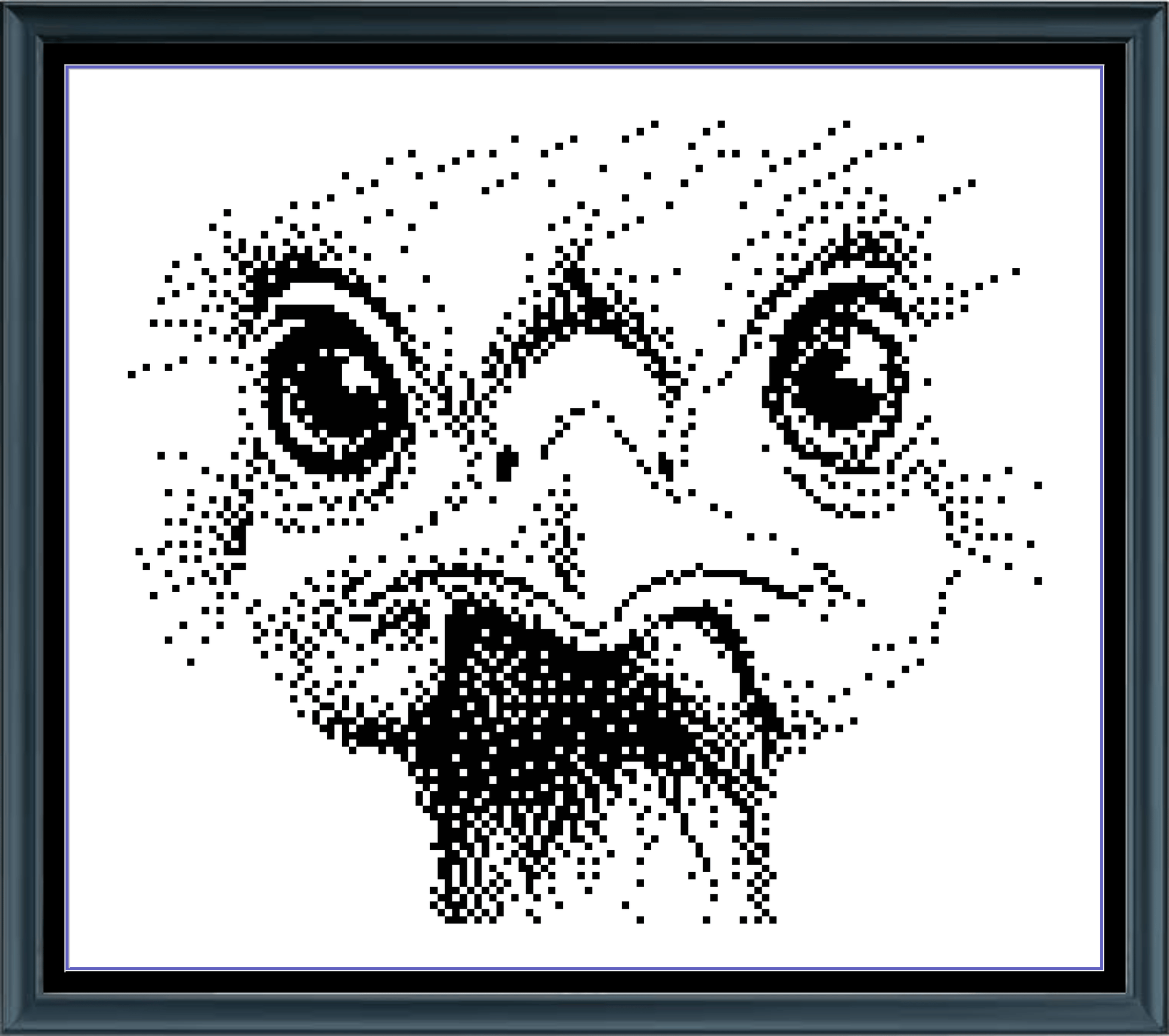 Stitching Jules Design Cross Stitch Pattern Turkey Farm Animal Mini Monochrome Counted Cross-Stitch Pattern (Digital Download)