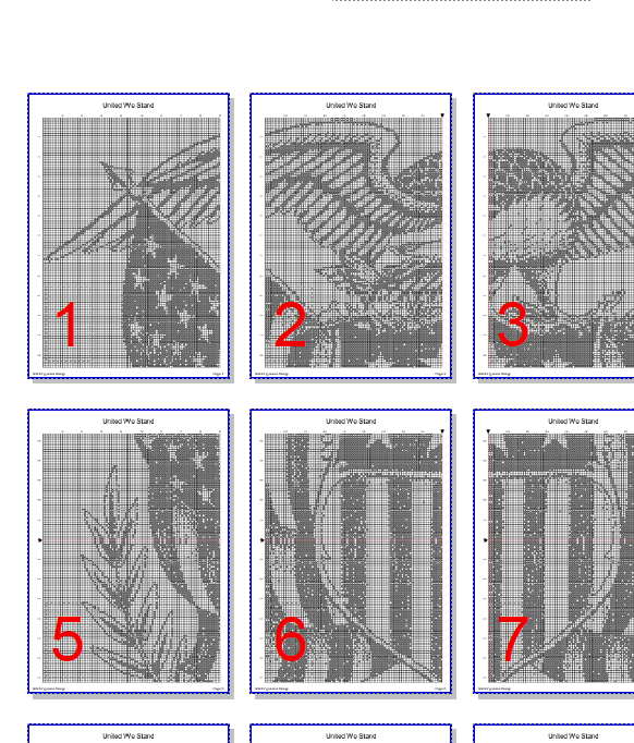 Stitching Jules Design Cross Stitch Pattern United We Stand America Patriotic Monochrome Cross Stitch Embroidery Needlepoint Pattern PDF Instant Download