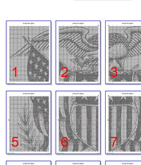 Thumbnail for Stitching Jules Design Cross Stitch Pattern United We Stand America Patriotic Monochrome Cross Stitch Embroidery Needlepoint Pattern PDF Instant Download
