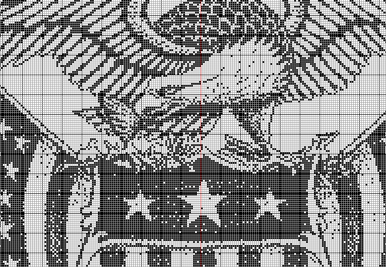 Stitching Jules Design Cross Stitch Pattern United We Stand America Patriotic Monochrome Cross Stitch Embroidery Needlepoint Pattern PDF Instant Download