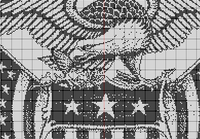 Thumbnail for Stitching Jules Design Cross Stitch Pattern United We Stand America Patriotic Monochrome Cross Stitch Embroidery Needlepoint Pattern PDF Instant Download
