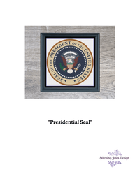 Thumbnail for Stitching Jules Design Cross Stitch Pattern USA Presidential Seal Cross Stitch Pattern | American Presidents Cross Stitch Pattern | Physical Pattern And Instant PDF Download Pattern Options