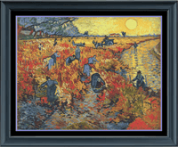Thumbnail for Stitching Jules Design Cross Stitch Pattern Van Gogh Red Vineyard Famous Art Cross Stitch Embroidery Needlepoint Pattern PDF Download - Ready For Pattern Keeper