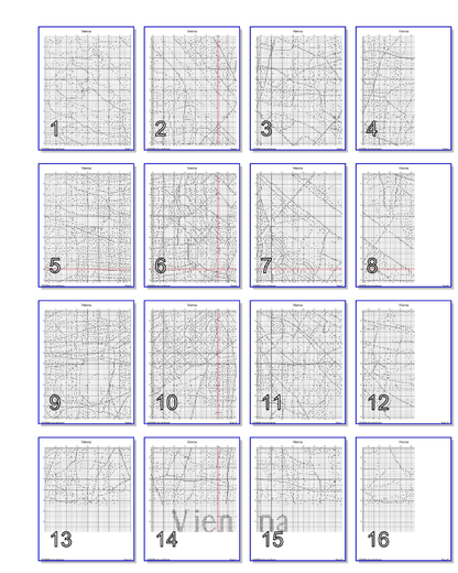 Stitching Jules Design Cross Stitch Pattern Vienna Austria City Street Map Monochrome Counted Cross Stitch Pattern Digital Download