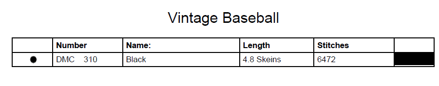 Stitching Jules Design Cross Stitch Pattern Vintage Baseball Sketch Cross Stitch Pattern | Blackwork | Instant PDF Download