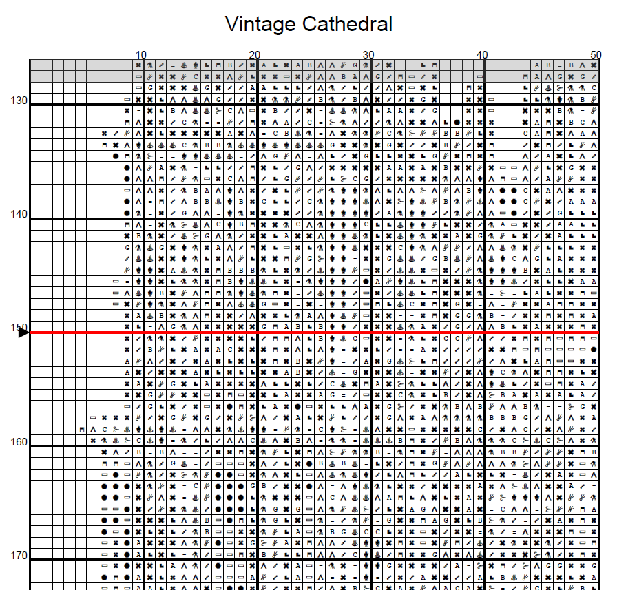 Stitching Jules Design Cross Stitch Pattern Vintage English Cathedral Church Large Counted Cross-Stitch Pattern (Digital Download)
