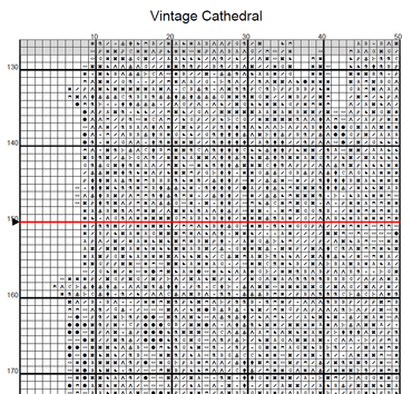 Stitching Jules Design Cross Stitch Pattern Vintage English Cathedral Church Large Counted Cross-Stitch Pattern (Digital Download)