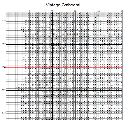 Stitching Jules Design Cross Stitch Pattern Vintage English Cathedral Church Large Counted Cross-Stitch Pattern (Digital Download)