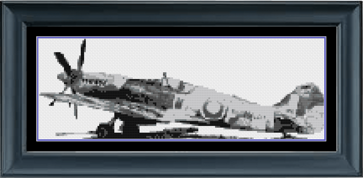 Fighter Pattern Work Vintage Fighter Plane Cross Stitch Pattern | World War II Fighter Plan ...