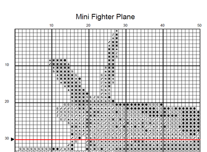 Stitching Jules Design Cross Stitch Pattern Vintage Fighter Plane Cross Stitch Pattern | World War II Fighter Plane | PDF Instant Download