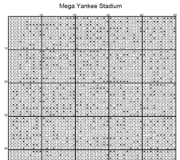 Stitching Jules Design Cross Stitch Pattern Vintage Iconic Yankees Stadium Photo Large Full Coverage Counted Cross-Stitch Pattern (Digital Download)