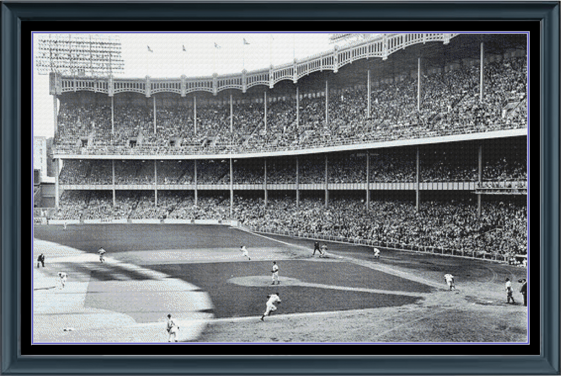 Stitching Jules Design Cross Stitch Pattern Vintage Iconic Yankees Stadium Photo Large Full Coverage Counted Cross-Stitch Pattern (Digital Download)