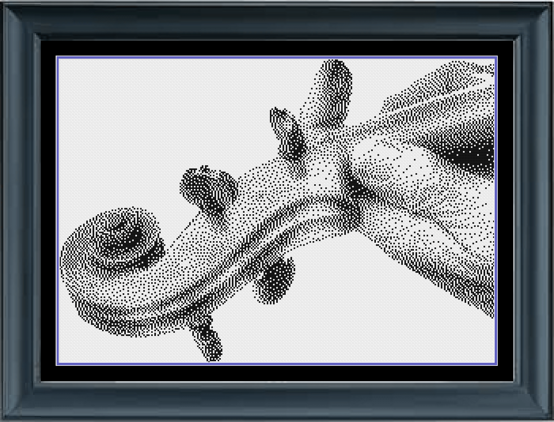 Stitching Jules Design Cross Stitch Pattern Violin Musician Blackwork Monochrome Cross-Stitch Pattern Instant Download PDF