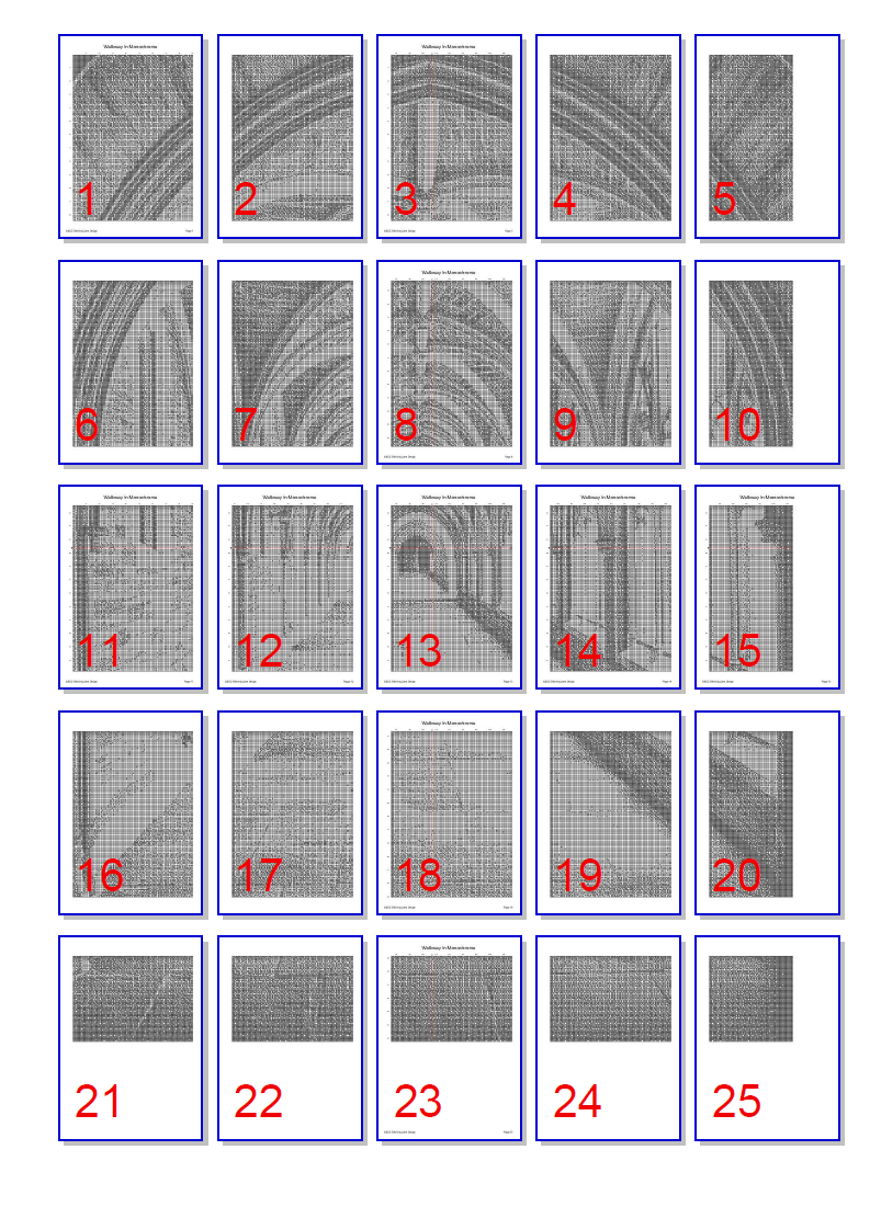 Stitching Jules Design Cross Stitch Pattern Walkway Architecture Building Monochrome Cross Stitch Needlepoint Embroidery Pattern - Instant Download - Pattern Keeper Ready