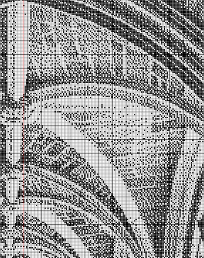 Stitching Jules Design Cross Stitch Pattern Walkway Architecture Building Monochrome Cross Stitch Needlepoint Embroidery Pattern - Instant Download - Pattern Keeper Ready