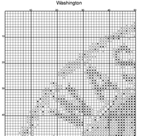 Thumbnail for Stitching Jules Design Cross Stitch Pattern Washington State Seattle US America Counted Cross Stitch Pattern | Instant Download PDF