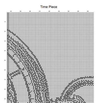 Stitching Jules Design Cross Stitch Pattern Watch Cross Stitch Pattern | Time Piece Cross Stitch Pattern | Blackwork | Physical And Instant PDF Download Pattern Options