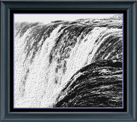 Thumbnail for Stitching Jules Design Cross Stitch Pattern Waterfall Cross-Stitch Pattern | Niagra Falls Cross-Stitch Pattern | Blackwork | Instant PDF Download
