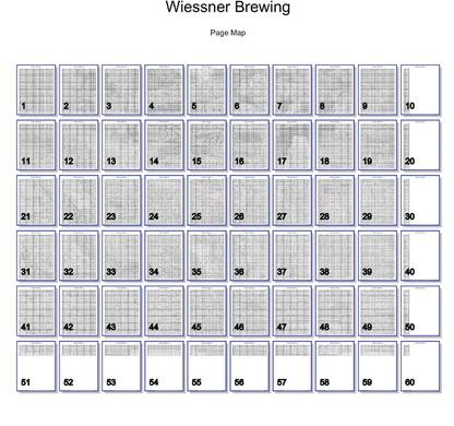 Stitching Jules Design Cross Stitch Pattern Wiessner Brewery Vintage Baltimore Ad Large Full Coverage Counted Cross-Stitch Pattern (Digital Download)