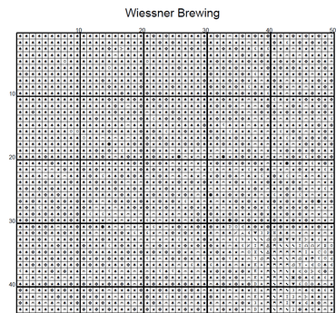 Stitching Jules Design Cross Stitch Pattern Wiessner Brewery Vintage Baltimore Ad Large Full Coverage Counted Cross-Stitch Pattern (Digital Download)