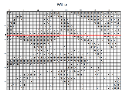 Stitching Jules Design Cross Stitch Pattern Willie Country Singer Famous Icon Monochrome Counted Cross Stitch Pattern Digital Download