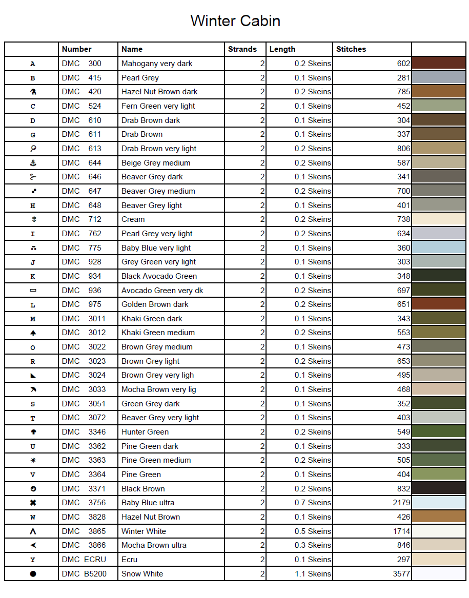 Stitching Jules Design Cross Stitch Pattern Winter Cabin Mountains Counted Cross-Stitch Pattern (Digital Download)