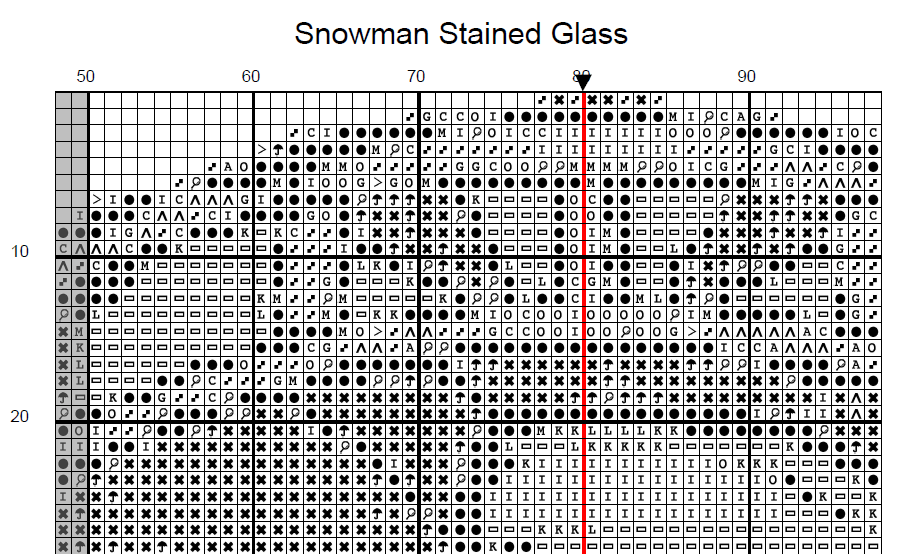 Stitching Jules Design Cross Stitch Pattern Winter Snowman Cross-Stitch Pattern Instant PDF Download