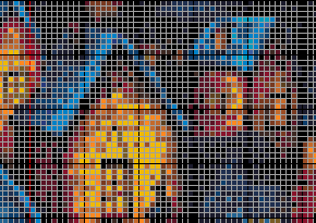 Stitching Jules Design Cross Stitch Pattern Winter Village Starry Night Van Gogh Counted Cross Stitch Pattern | Full Coverage | Instant Download PDF
