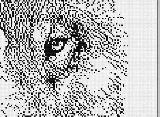 Stitching Jules Design Cross Stitch Pattern Wolf Monochromatic Cross Stitch Digital Downloadable Pattern