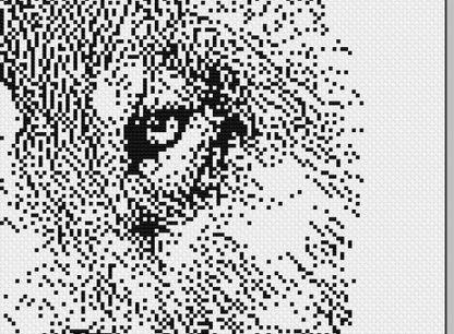 Stitching Jules Design Cross Stitch Pattern Wolf Monochromatic Cross Stitch Digital Downloadable Pattern