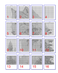 Thumbnail for Stitching Jules Design Cross Stitch Pattern Wolf Wildlife Landscape Nature Cross Stitch Pattern | Instant PDF Download