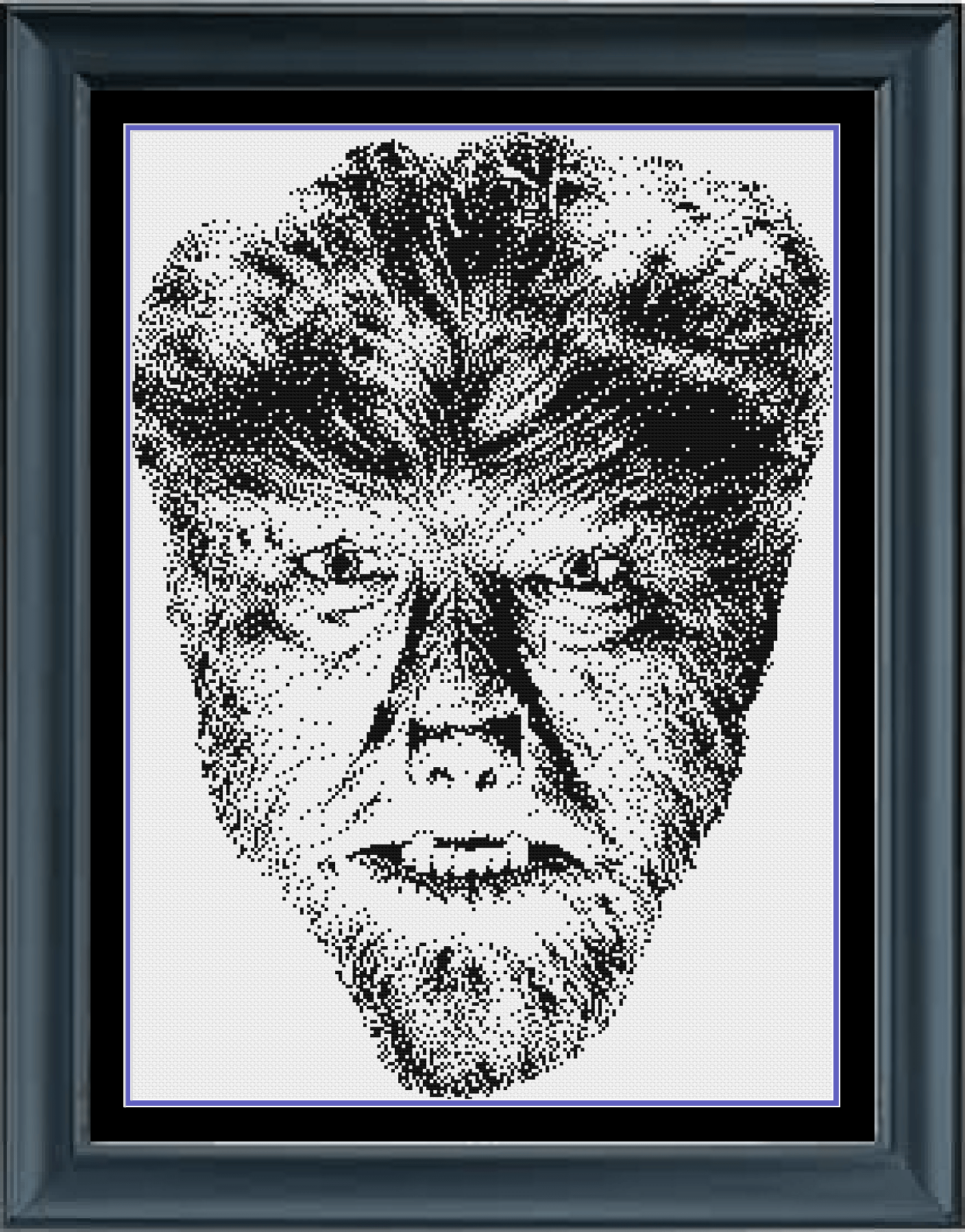 Stitching Jules Design Cross Stitch Pattern Wolfman Halloween Classic Horror Movie Cross Stitch Pattern Instant PDF Download