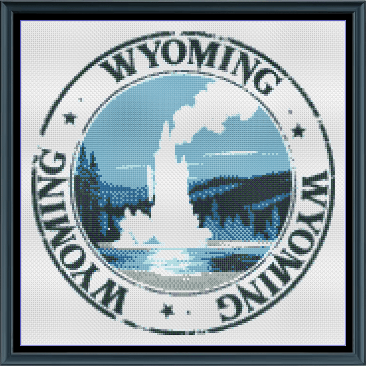 Stitching Jules Design Cross Stitch Pattern Wyoming