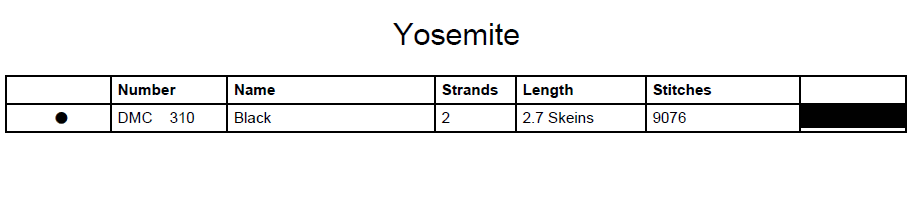 Stitching Jules Design Cross Stitch Pattern Yosemite National Park California Nature Monochrome Counted Cross Stitch Pattern Digital Download