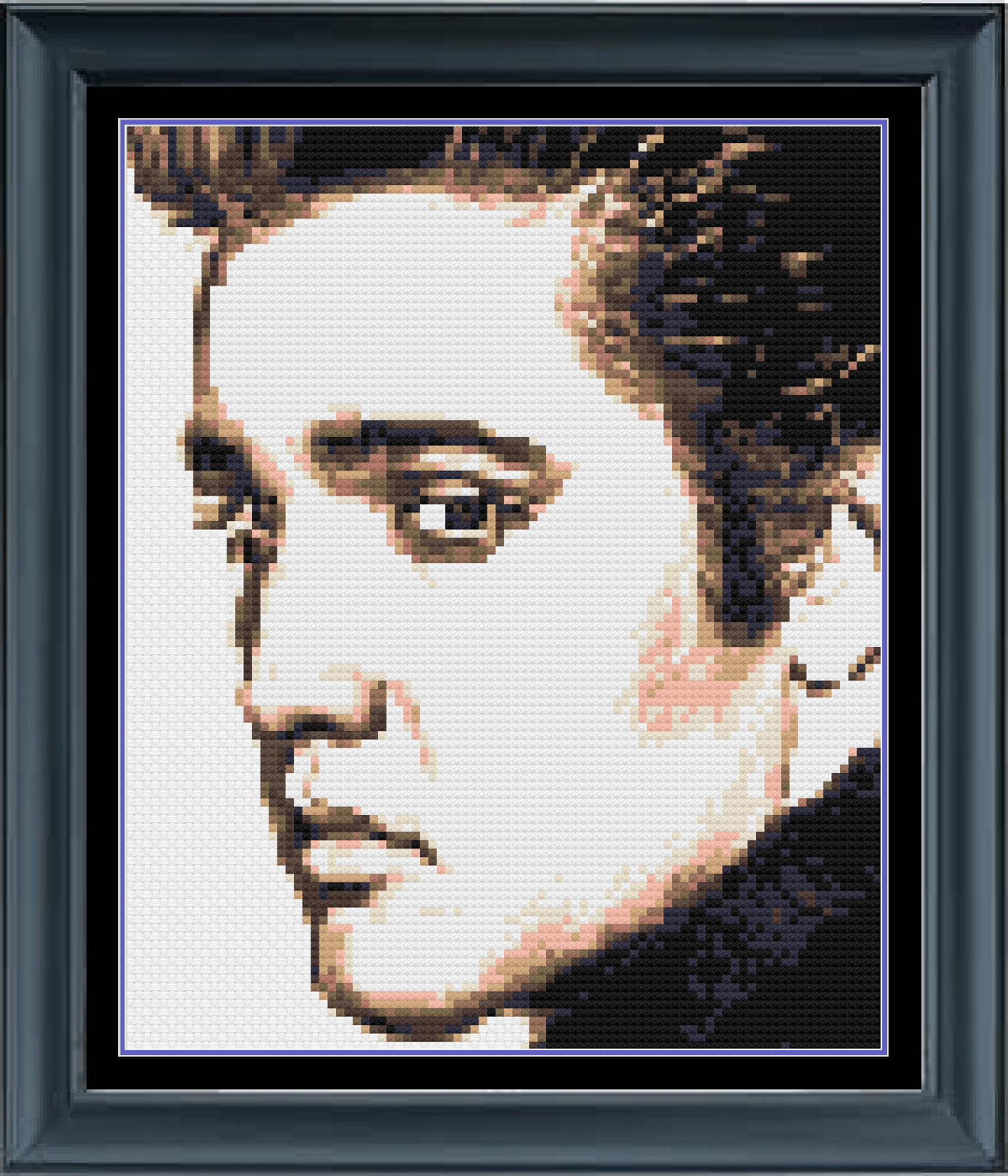 Stitching Jules Design Cross Stitch Pattern Young Elvis Portrait Cross-Stitch Pattern Instant PDF Download