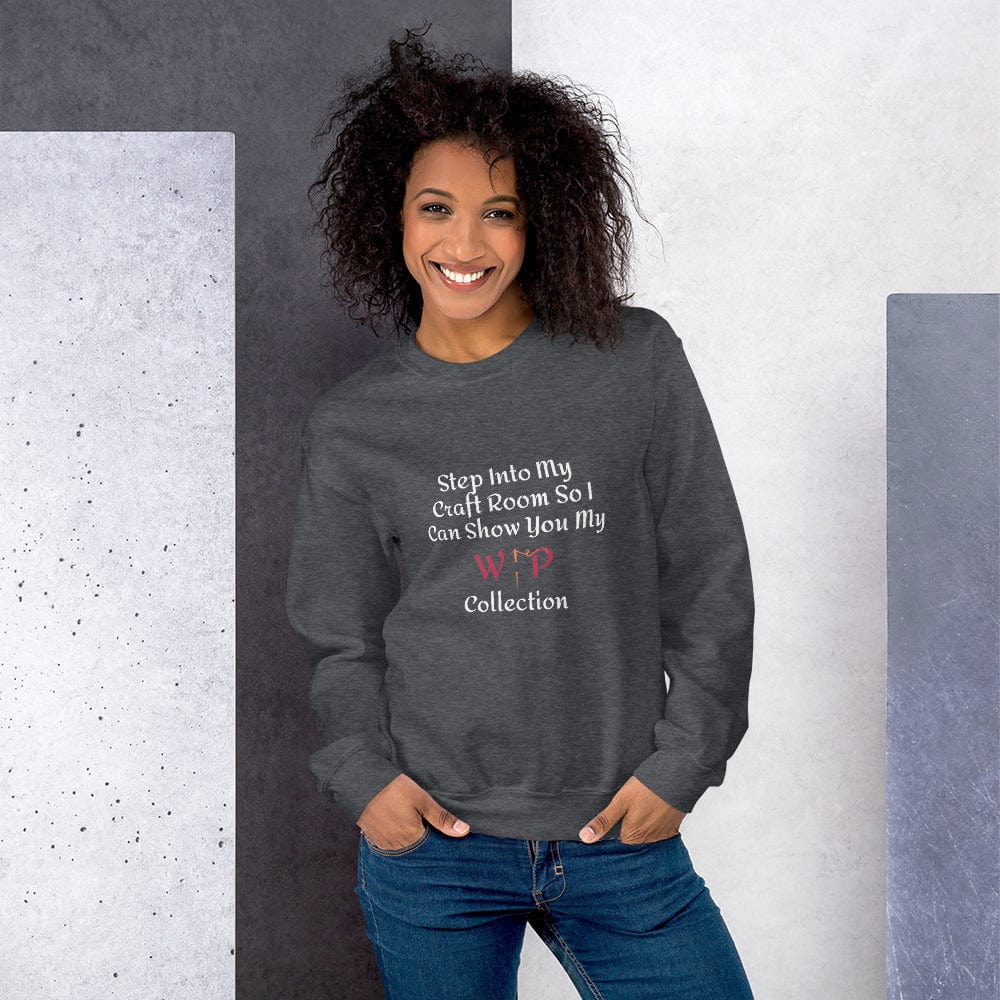 Stitching Jules Design Dark Heather / S Let Me Show You My Wip Collection Sweatshirt