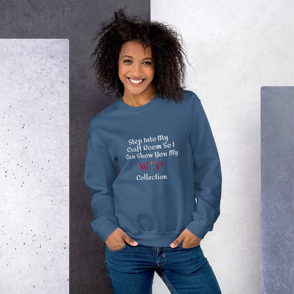 Stitching Jules Design Indigo Blue / S Let Me Show You My Wip Collection Sweatshirt